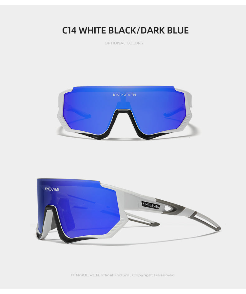 KINGSEVEN Ochelari de soare polarizați pentru ciclism, UV400