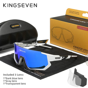 KINGSEVEN Ochelari de soare polarizați pentru ciclism, UV400