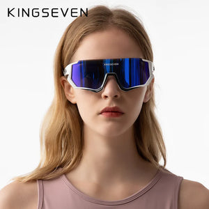 KINGSEVEN Ochelari de soare polarizați pentru ciclism, UV400