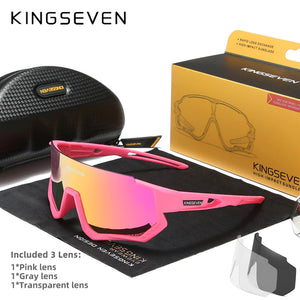 KINGSEVEN Ochelari de soare polarizați pentru ciclism, UV400